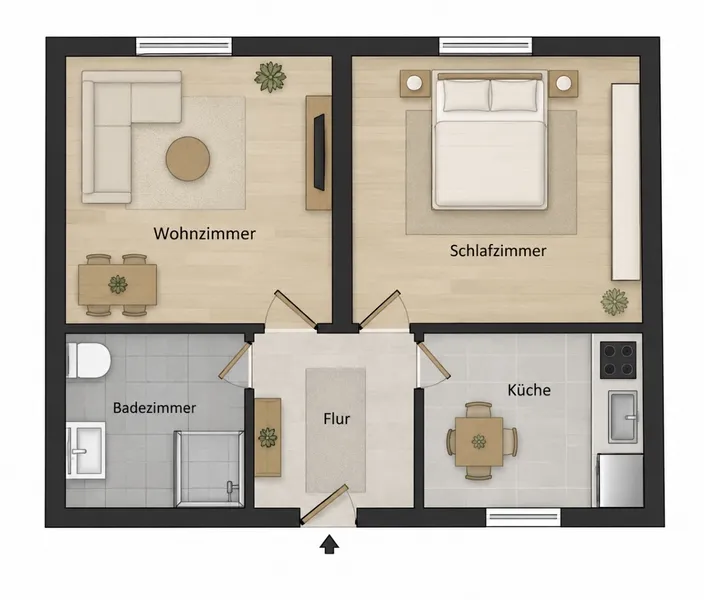 2-Zimmer-Wohnung in Berlin-Zehlendorf — photo 1